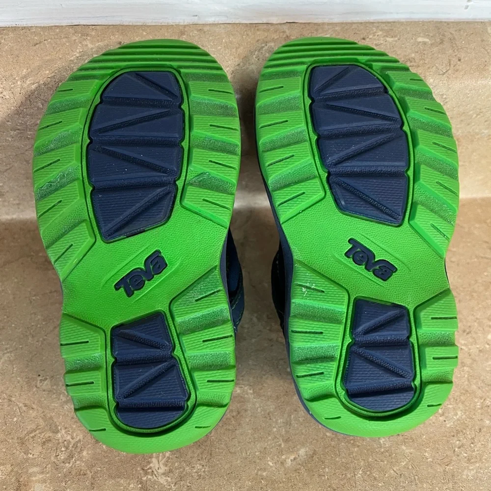 Teva Kids Navy and Green Active Sandals